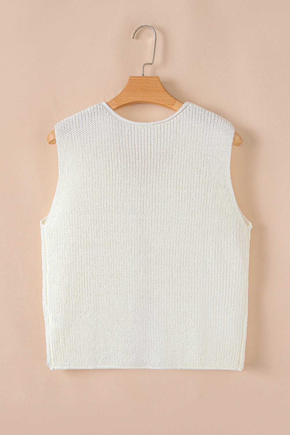 Beige Sweater Vest January.